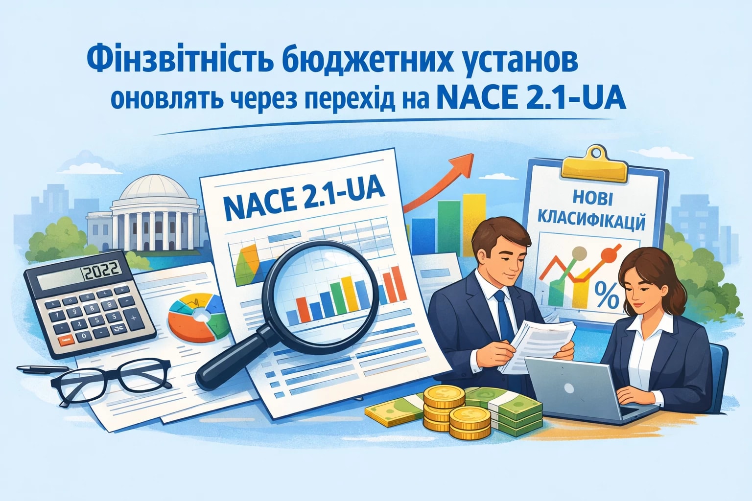 Фінзвітність бюджетних установ оновлять через перехід на NACE 2.1-UA