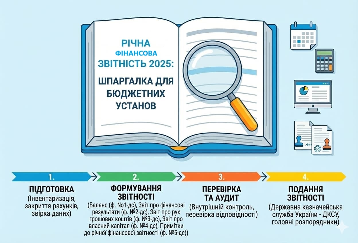 Річна фінансова звітність 2025 шпаргалка зі складання