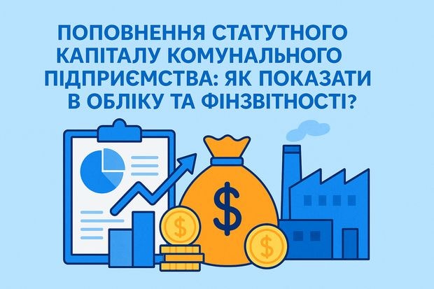 Поповнення статутного капіталу комунального підприємства: як показати в обліку та фінзвітності?