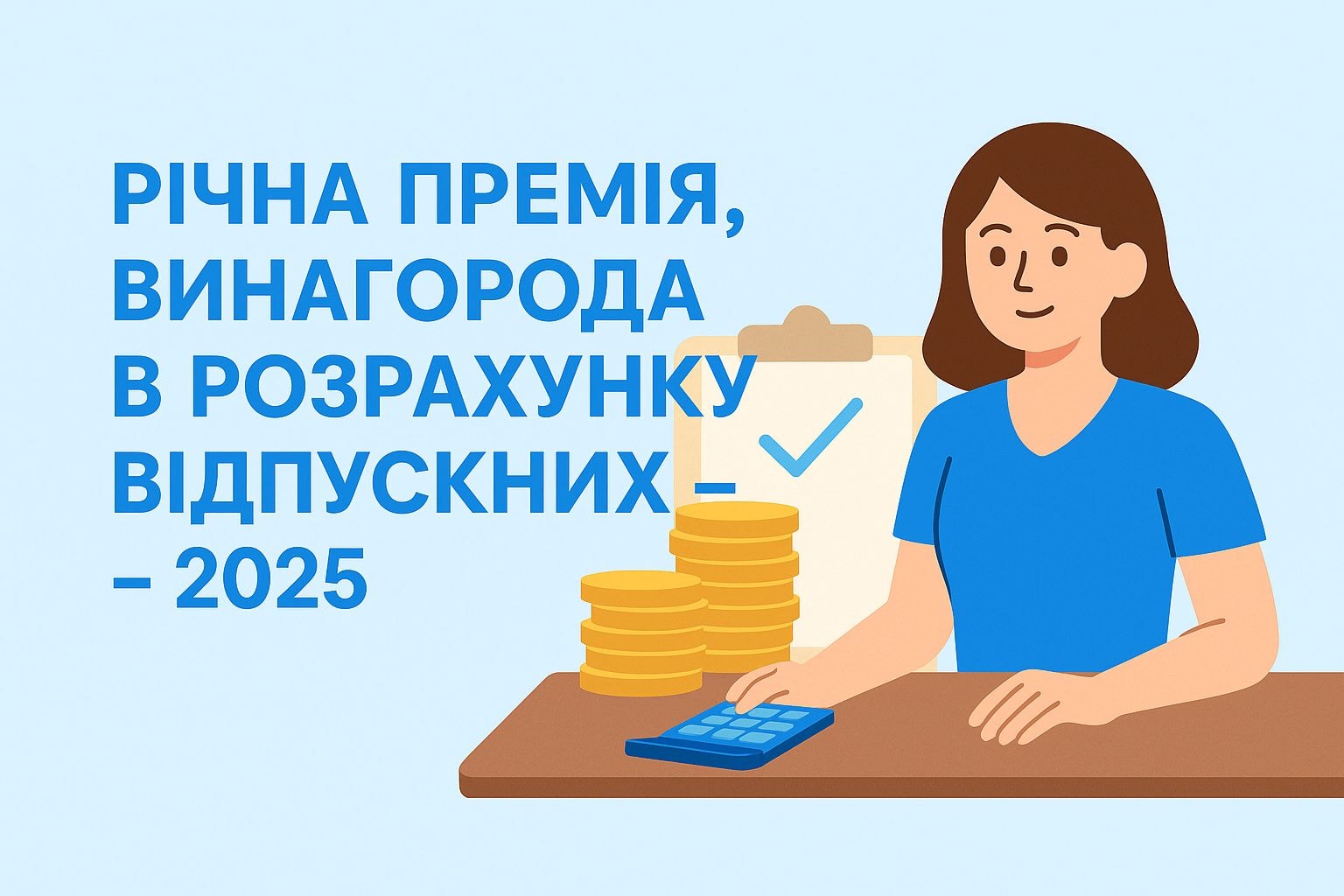 Річна премія, винагорода в розрахунку відпускних – 2025