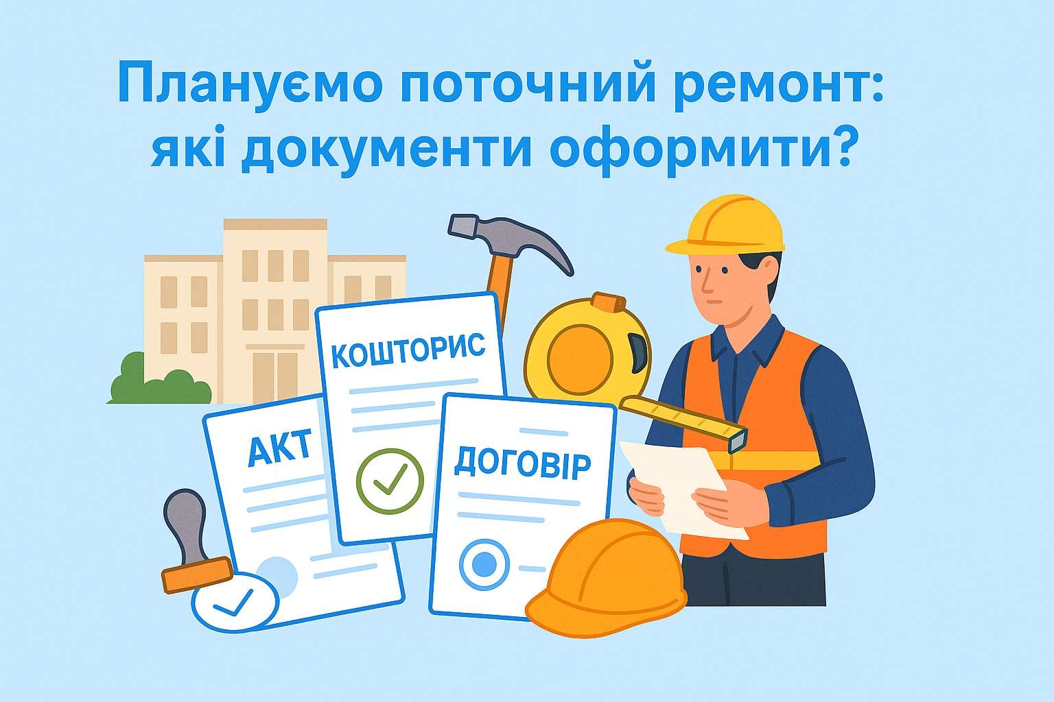 Плануємо поточний ремонт: які документи оформити?