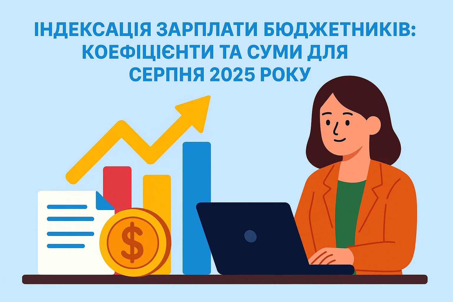 Індексація зарплати бюджетників: коефіцієнти та суми для серпня 2025 року