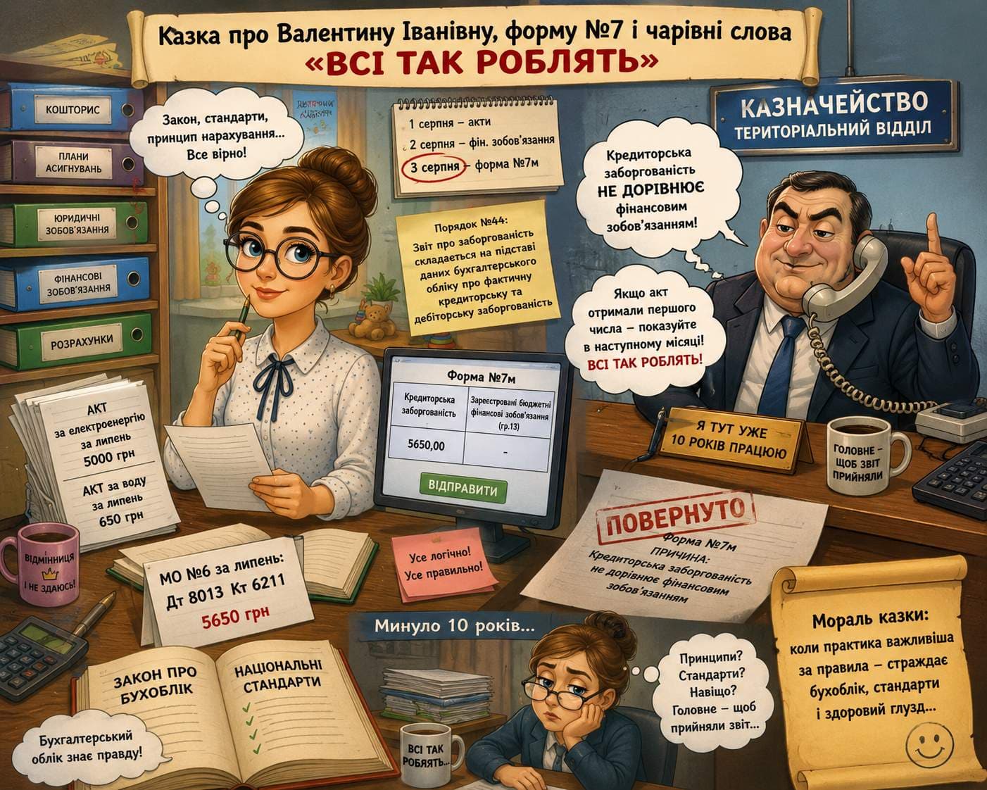 Казка про Валентину Іванівну, форму №7 і чарівні слова «всі так роблять»