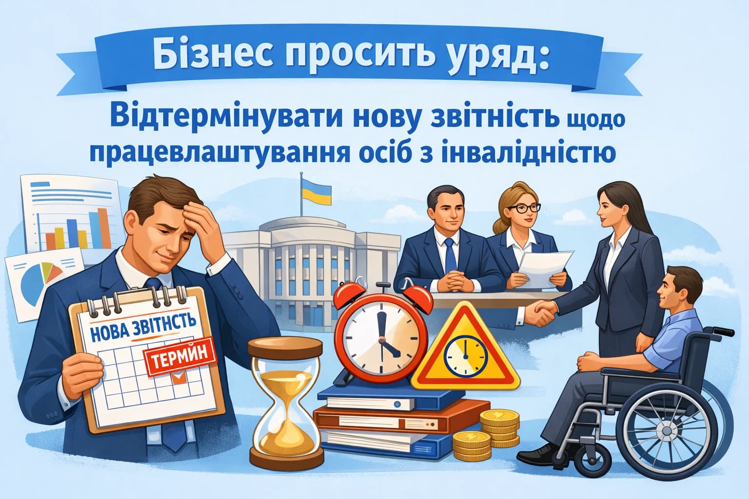 Бізнес просить уряд відтермінувати нову звітність щодо працевлаштування осіб з інвалідністю