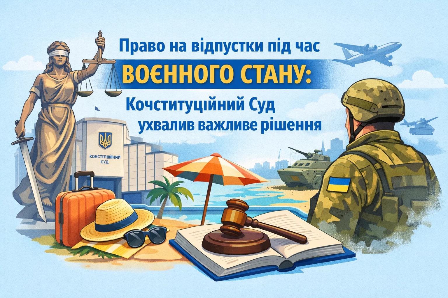 Право на відпустки під час воєнного стану: Конституційний Суд ухвалив важливе рішення