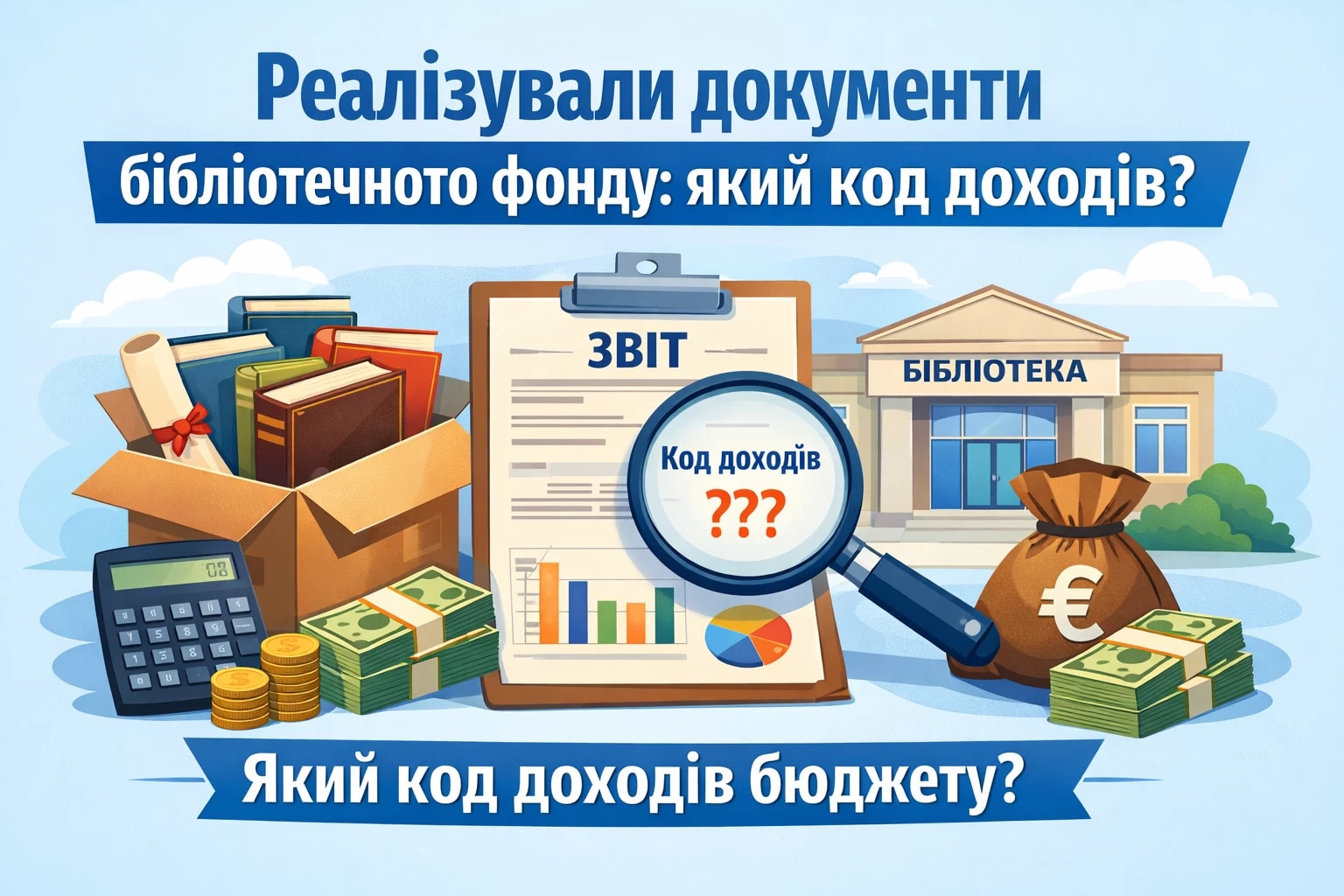 Реалізували документи бібліотечного фонду: який код доходів?