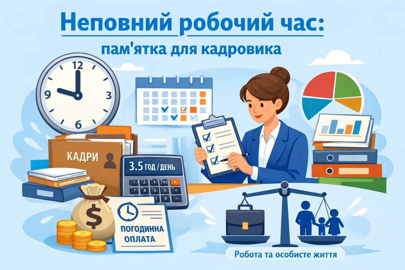 Неповний робочий час: пам’ятка для кадровика