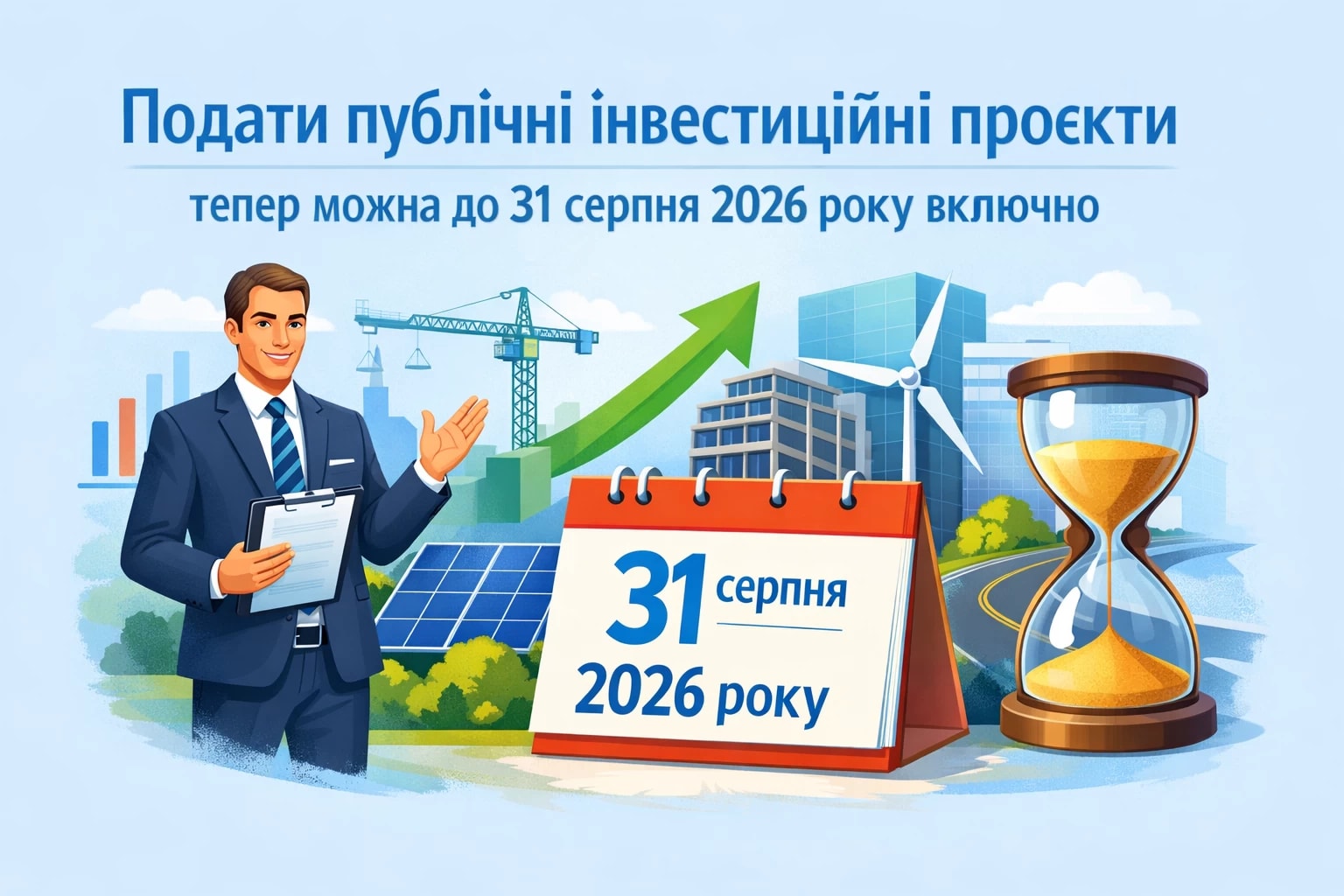 подати публічні інвестиційні проєкти тепер можна до 31 серпня 2026 року включно