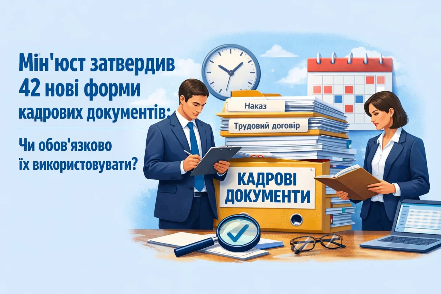 Мін’юст затвердив 42 нові форми кадрових документів: чи обов’язково їх використовувати