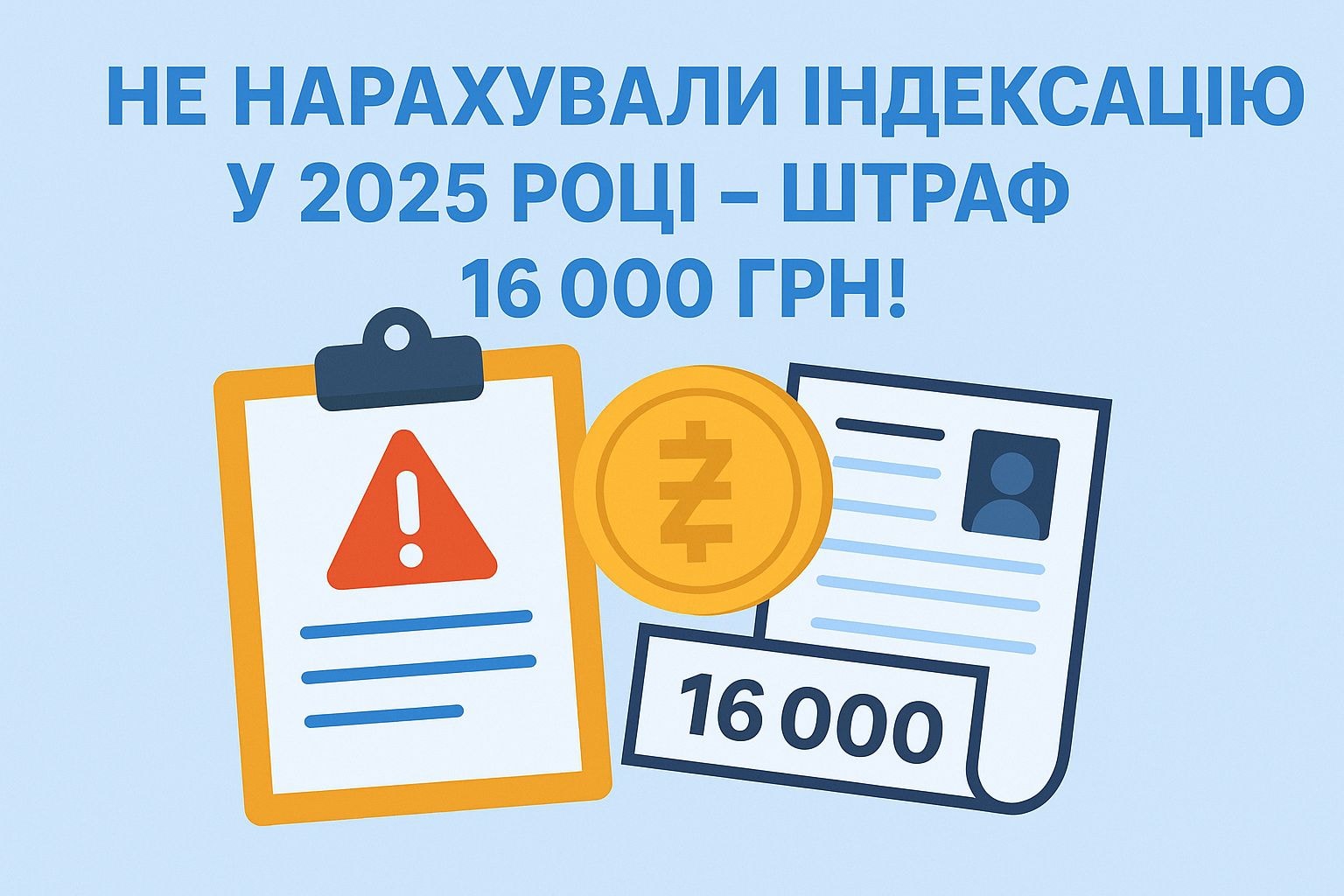 Не нарахували індексацію у 2025 році – штраф 16 000 грн!