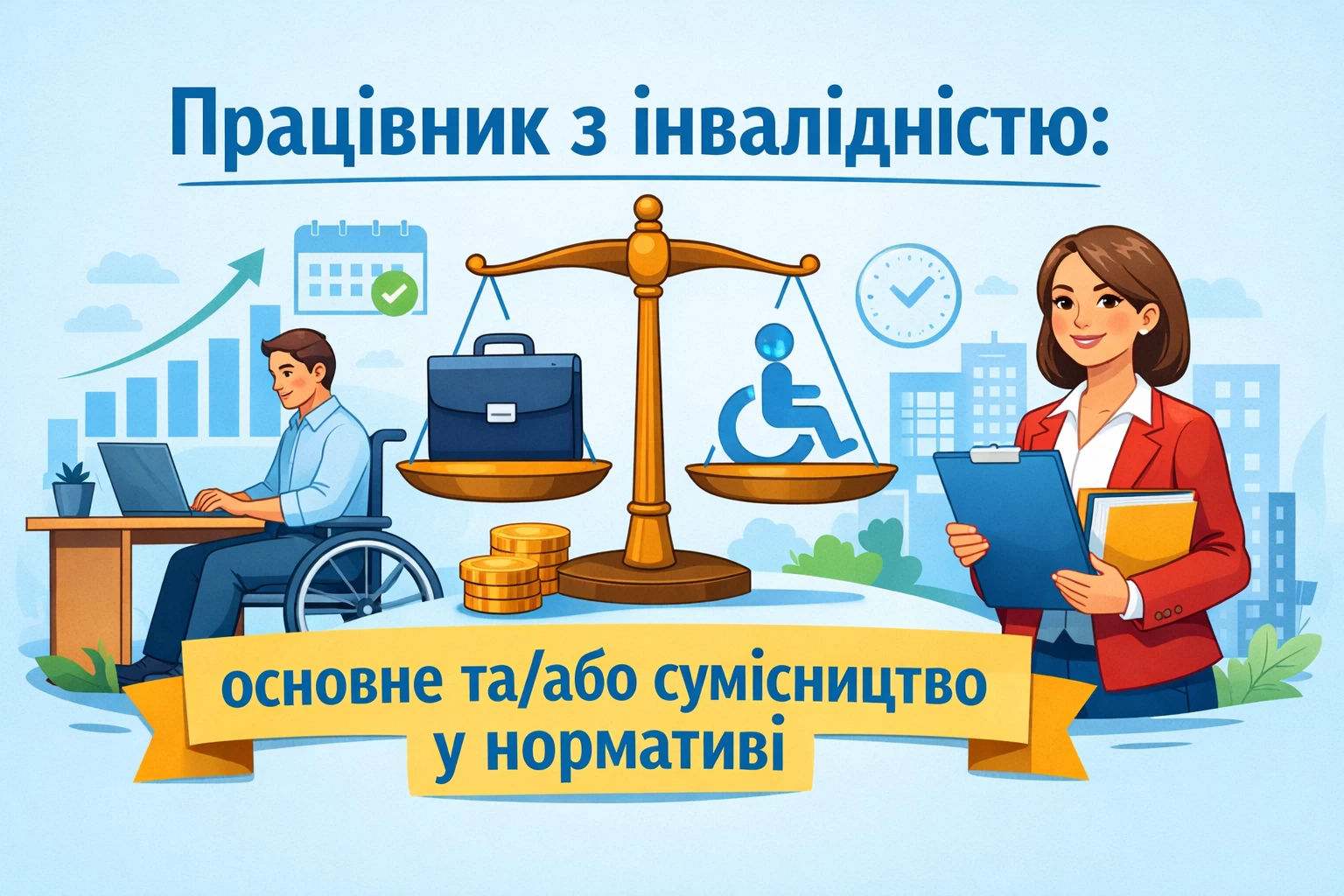 Працівник з інвалідністю: основне та/або сумісництво у нормативі