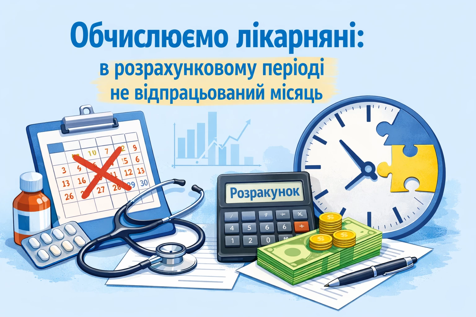 Обчислюємо лікарняні: в розрахунковому періоді не відпрацьований місяць