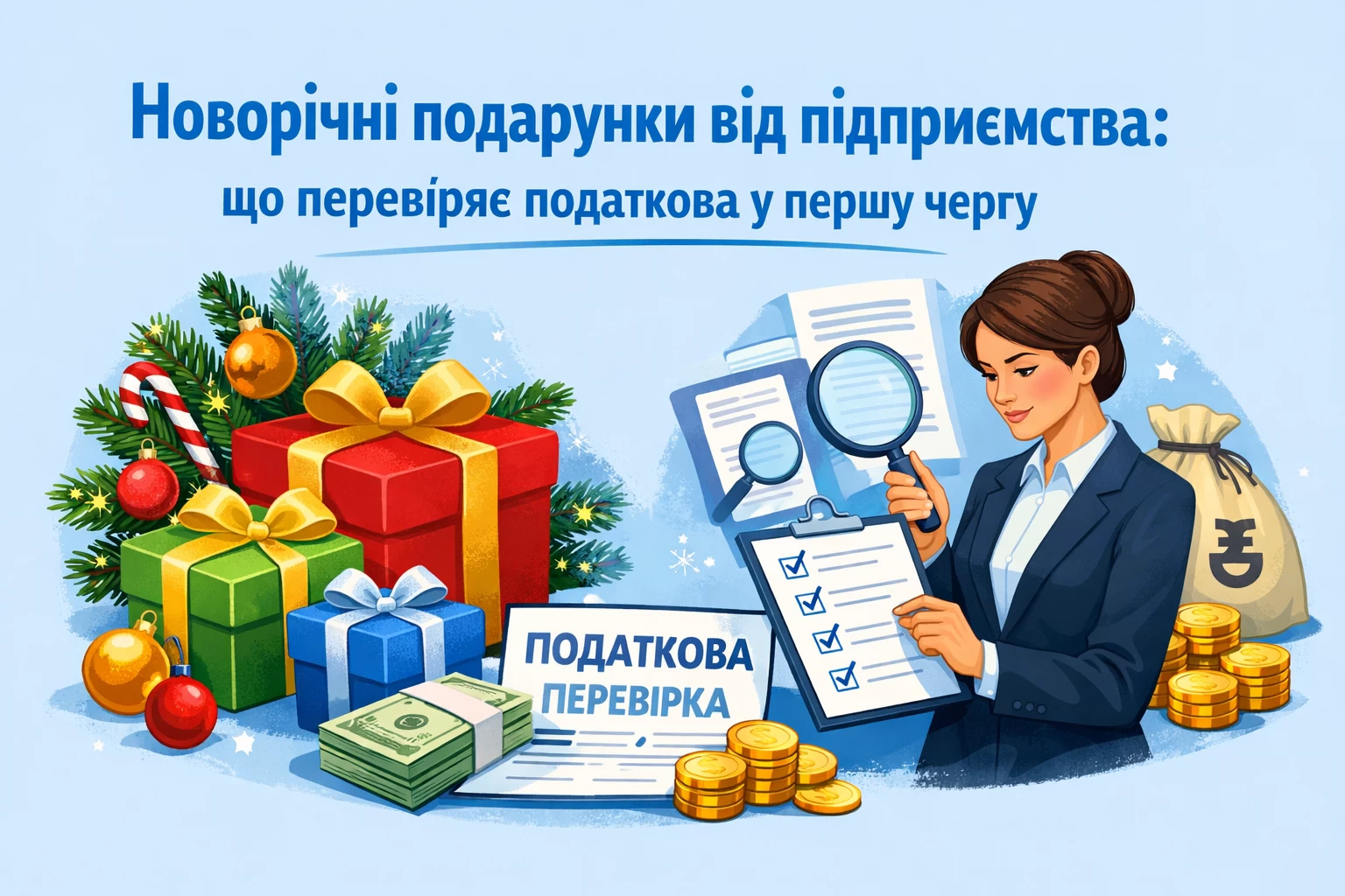 Новорічні подарунки від підприємства: що перевіряє податкова у першу чергу