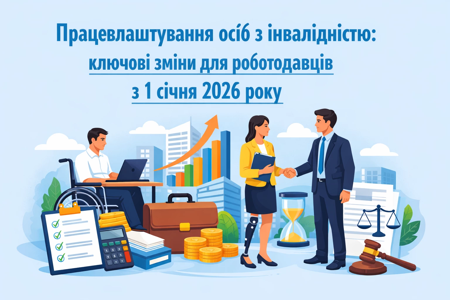 Працевлаштування осіб з інвалідністю: ключові зміни для роботодавців з 1 січня 2026 року