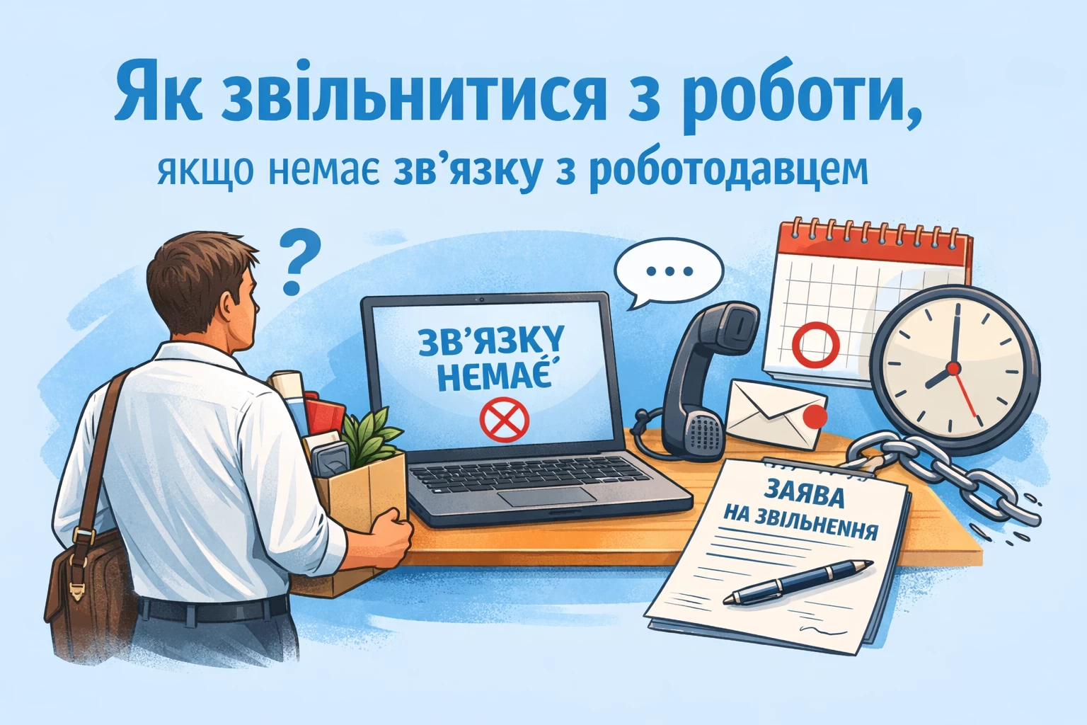 Як звільнитися з роботи, якщо немає зв'язку з роботодавцем