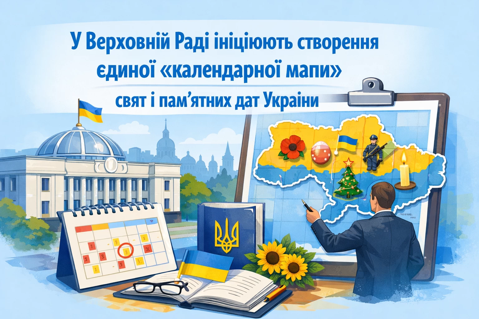 У Верховній Раді ініціюють створення єдиної «календарної мапи» свят і пам’ятних дат України