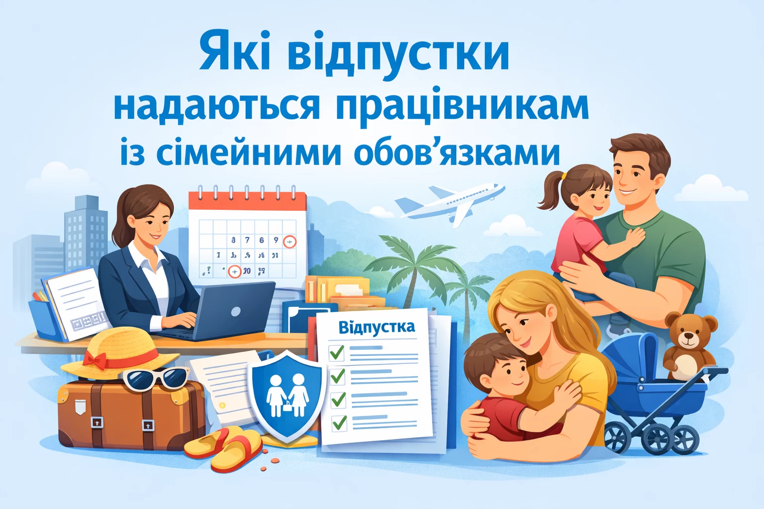 Які відпустки надаються працівникам із сімейними обов’язками