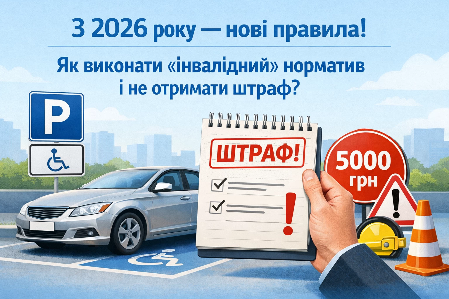 З 2026 року — нові правила! Як виконати «інвалідний» норматив і не отримати штраф?