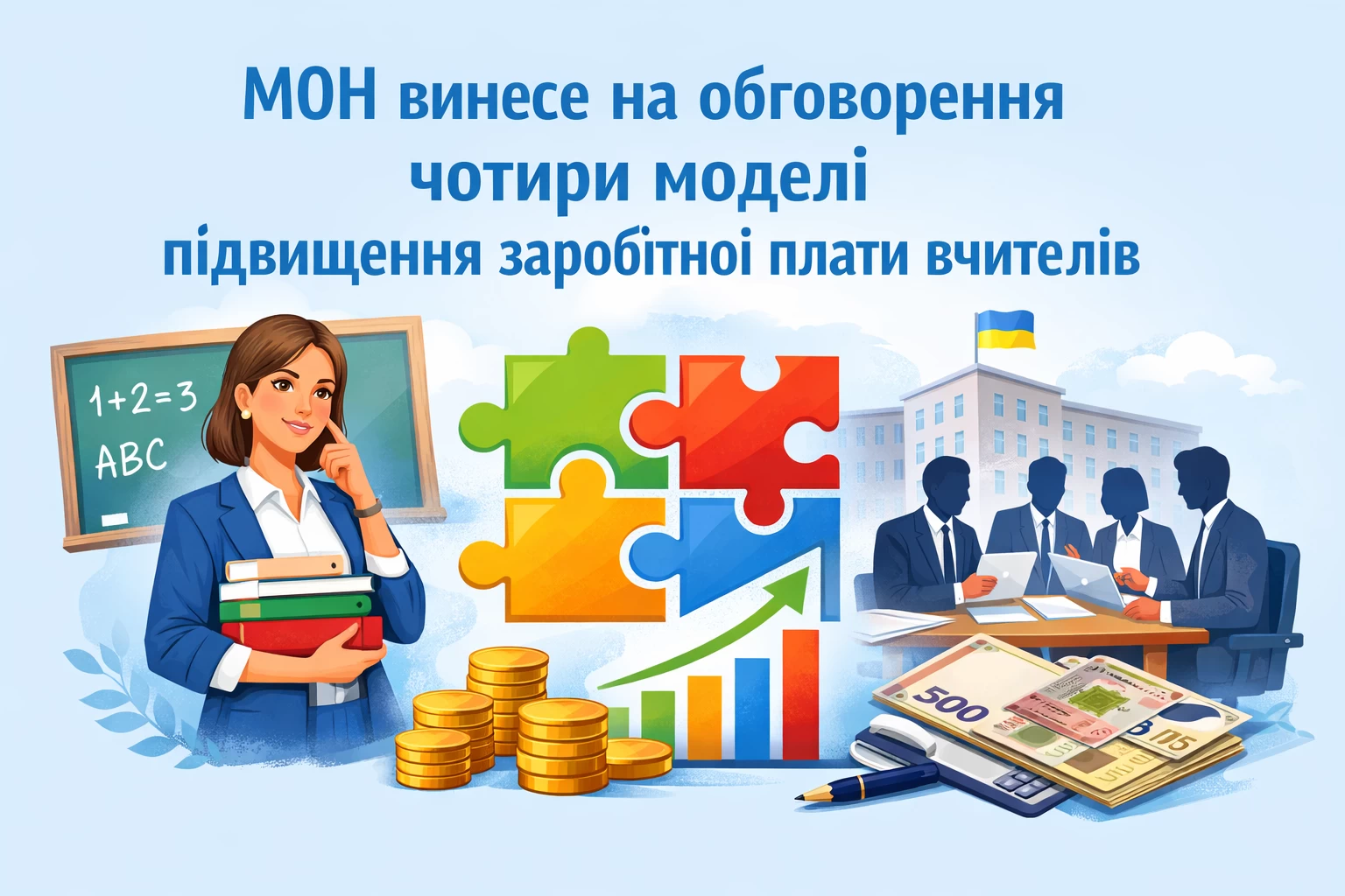 МОН винесе на обговорення чотири моделі підвищення заробітної плати вчителів