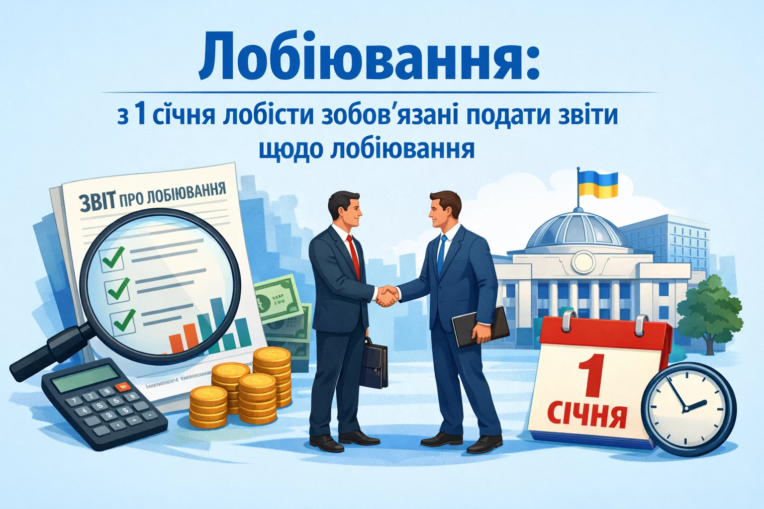 Лобіювання: з 1 січня лобісти зобов’язані подати звіти щодо лобіювання