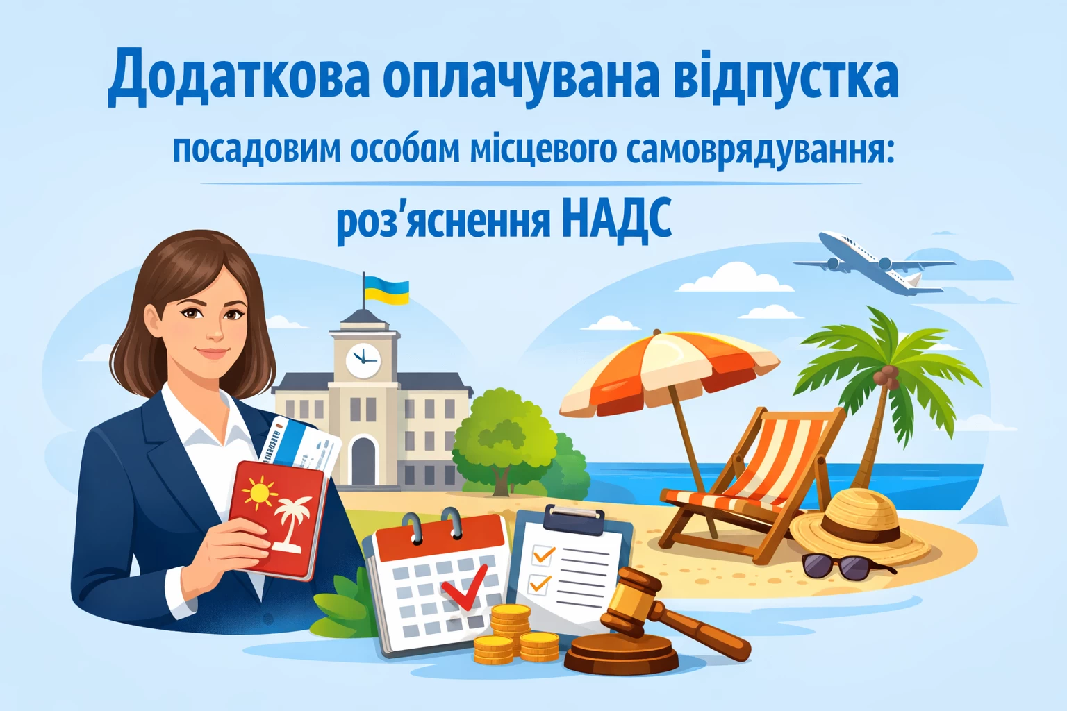 Додаткова оплачувана відпустка посадовим особам місцевого самоврядування: роз’яснення НАДС