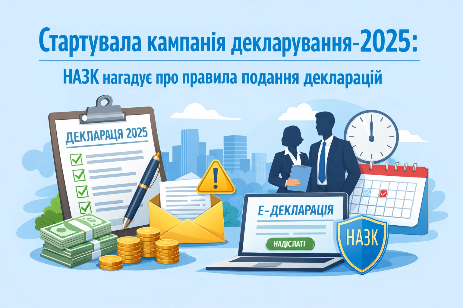 Стартувала кампанія декларування-2025: НАЗК нагадує про правила подання декларацій