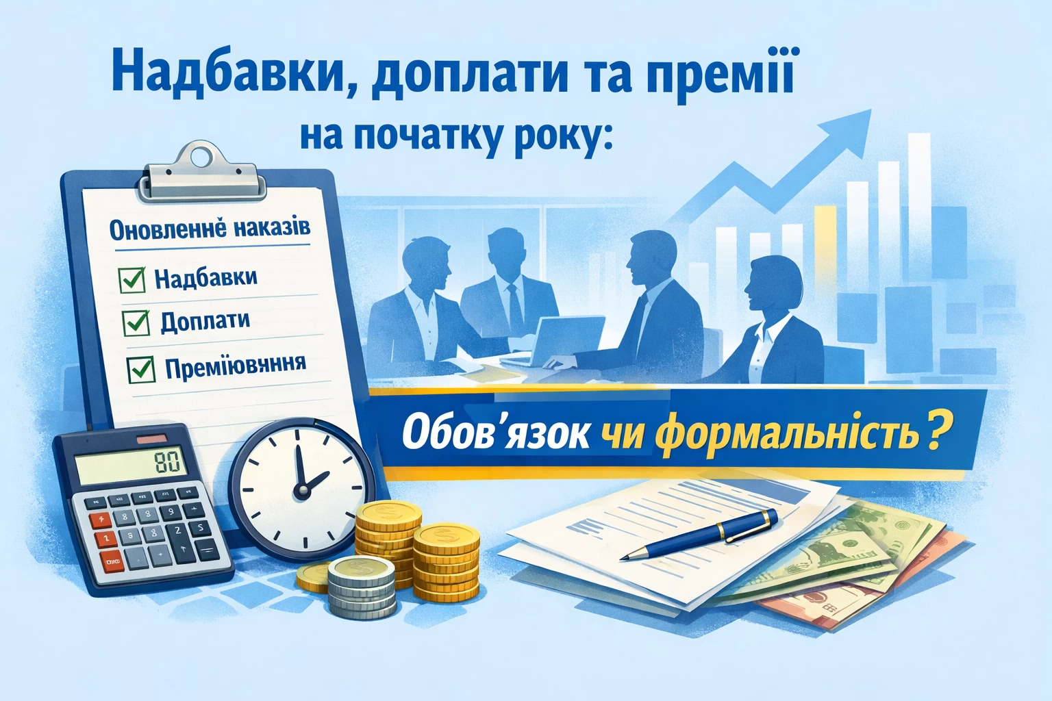 Оновлення наказів про надбавки, доплати та преміювання на початку року: обов’язок чи формальність?