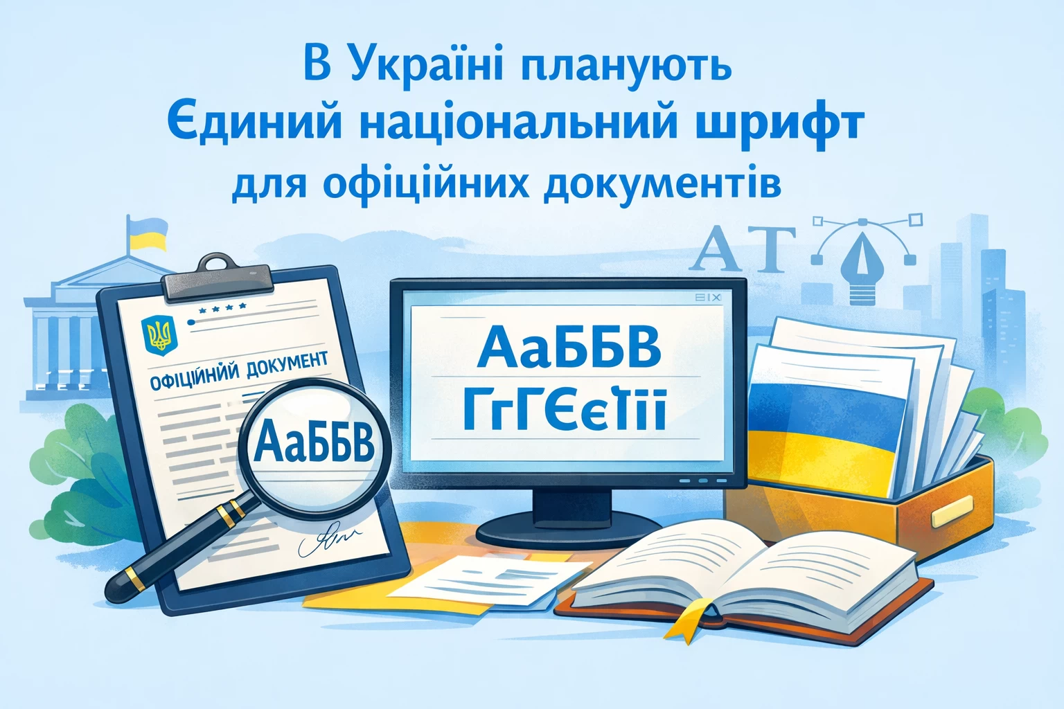 В Україні планують єдиний національний шрифт для офіційних документів