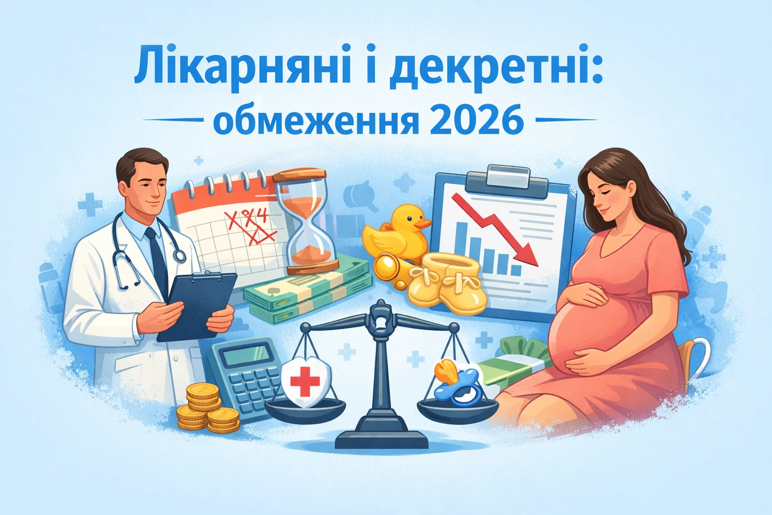 Лікарняні і декретні: обмеження 2026