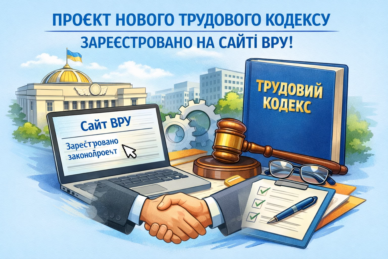 Проєкт нового Трудового кодексу вже зареєстровано на сайті ВРУ