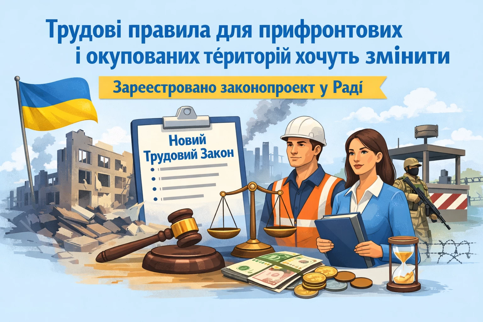 Трудові правила для прифронтових і окупованих територій хочуть переписати: у Раді зареєстрували законопроєкт