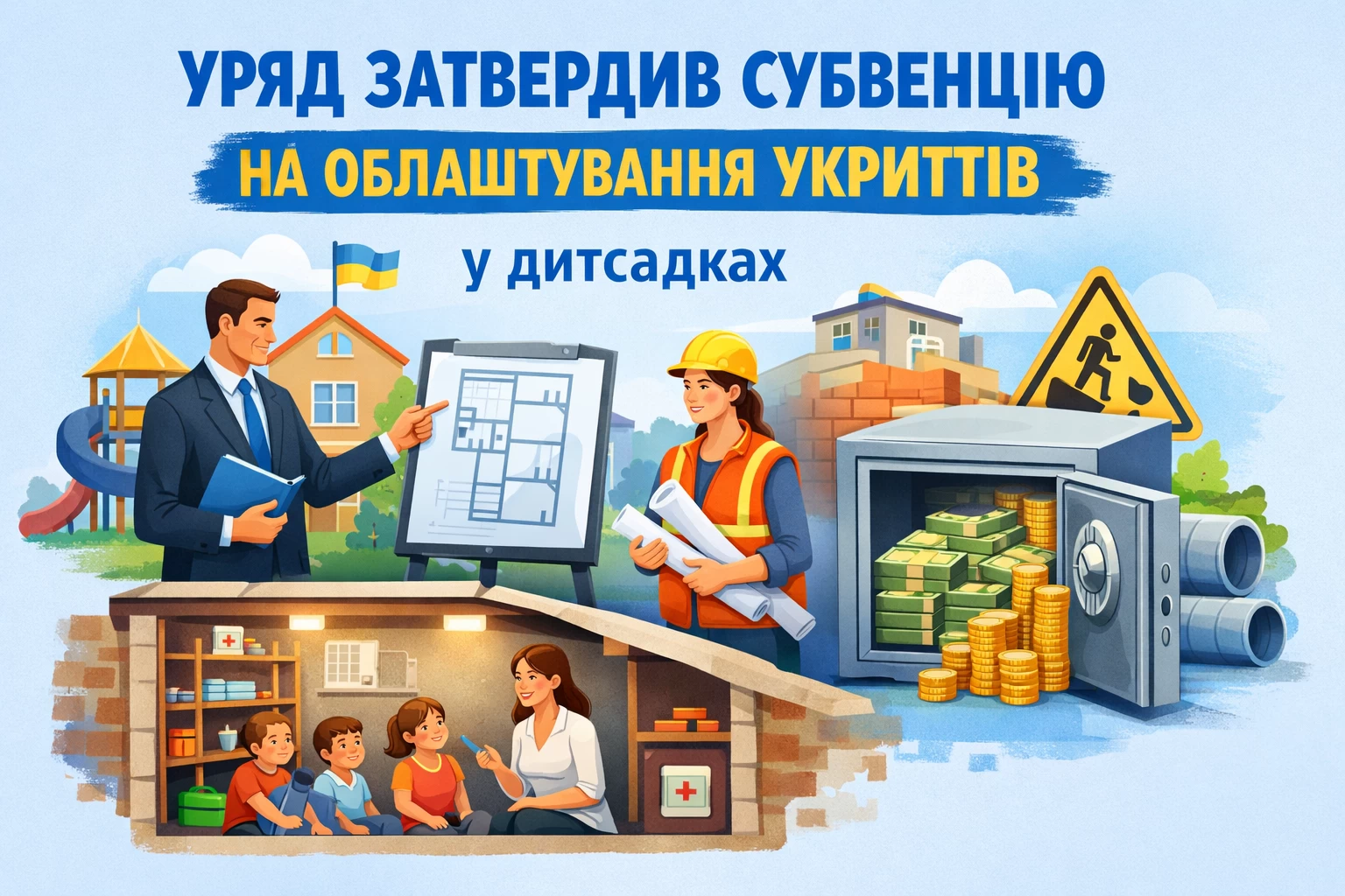 КМУ затвердив порядок надання субвенції на облаштування укриттів у закладах дошкільної освіти
