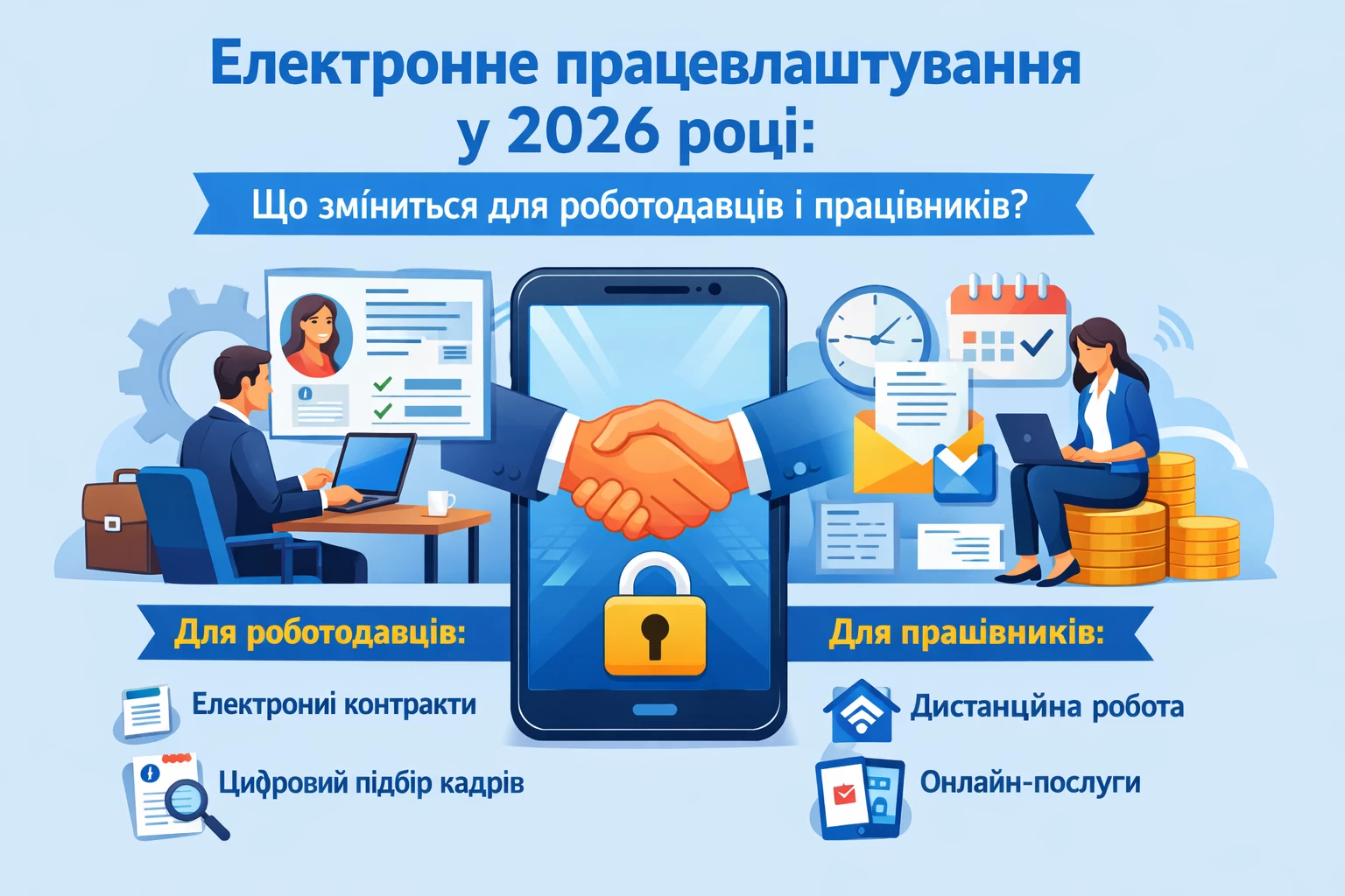 Електронне працевлаштування у 2026 році: що зміниться для роботодавців і працівників