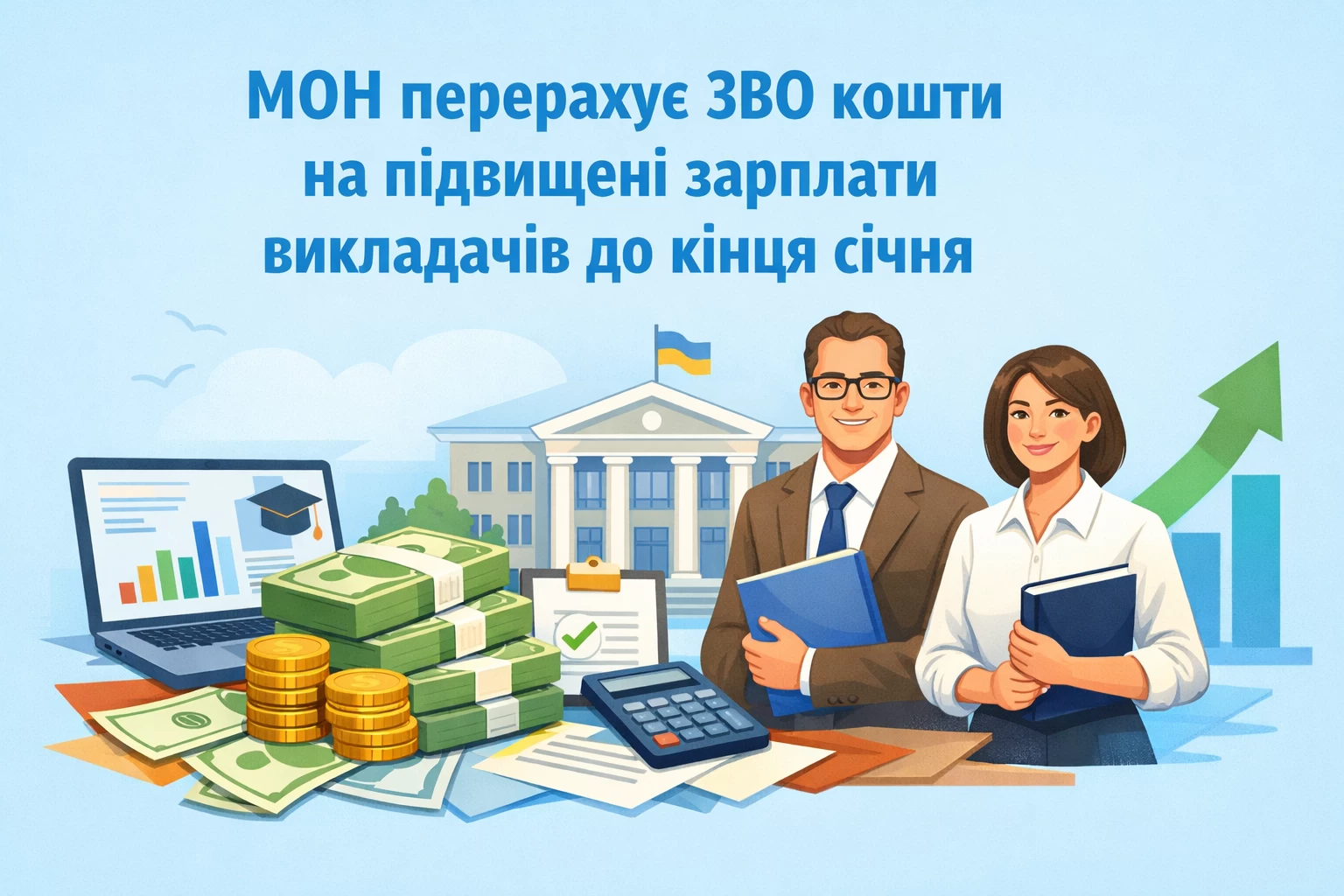 МОН перерахує ЗВО кошти на підвищені зарплати викладачів до кінця січня