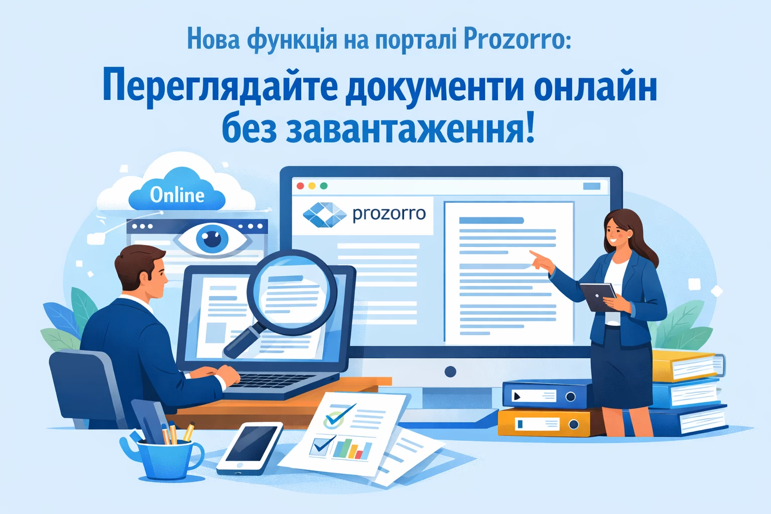 Нова функція на порталі Prozorro: переглядайте документи онлайн без завантаження