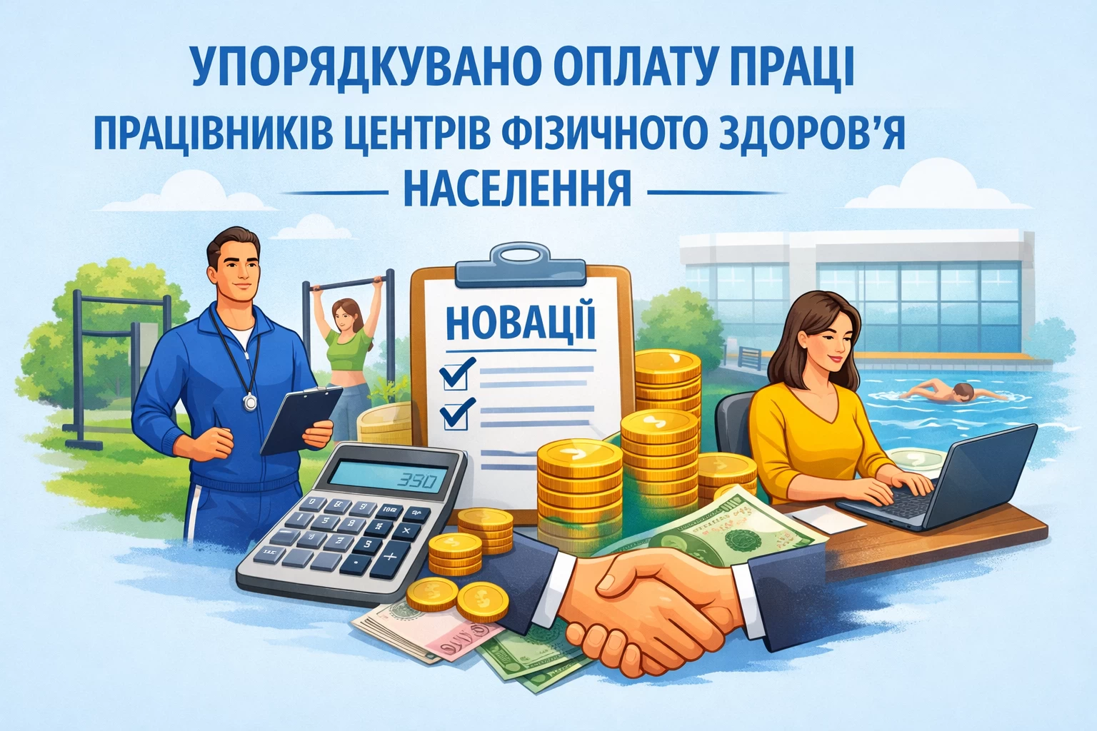 Мінмолодьспорт упорядкував умови оплати праці працівників центрів фізичного здоров’я населення