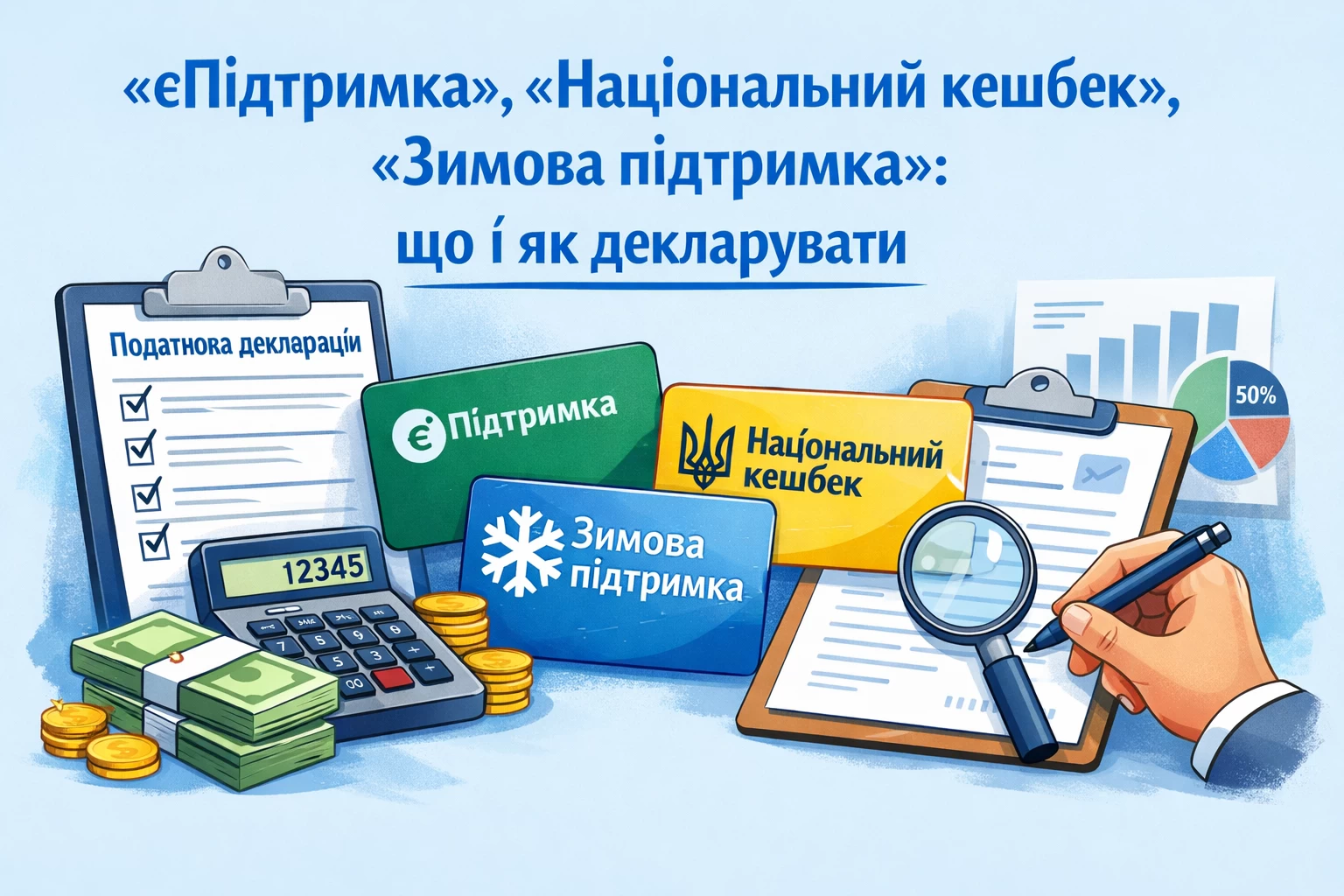 «єПідтримка», «Національний кешбек», «Зимова підтримка»: що і як декларувати