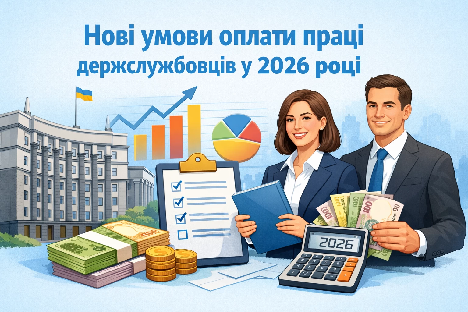 Кабмін визначив нові умови оплати праці держслужбовців у 2026 році
