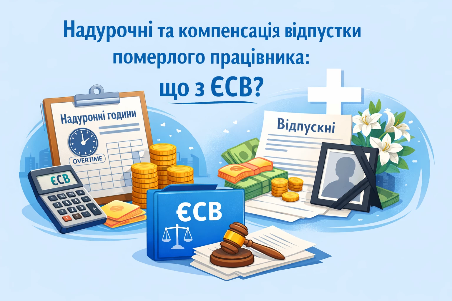 Надурочні та компенсація відпустки померлого працівника: що з ЄСВ