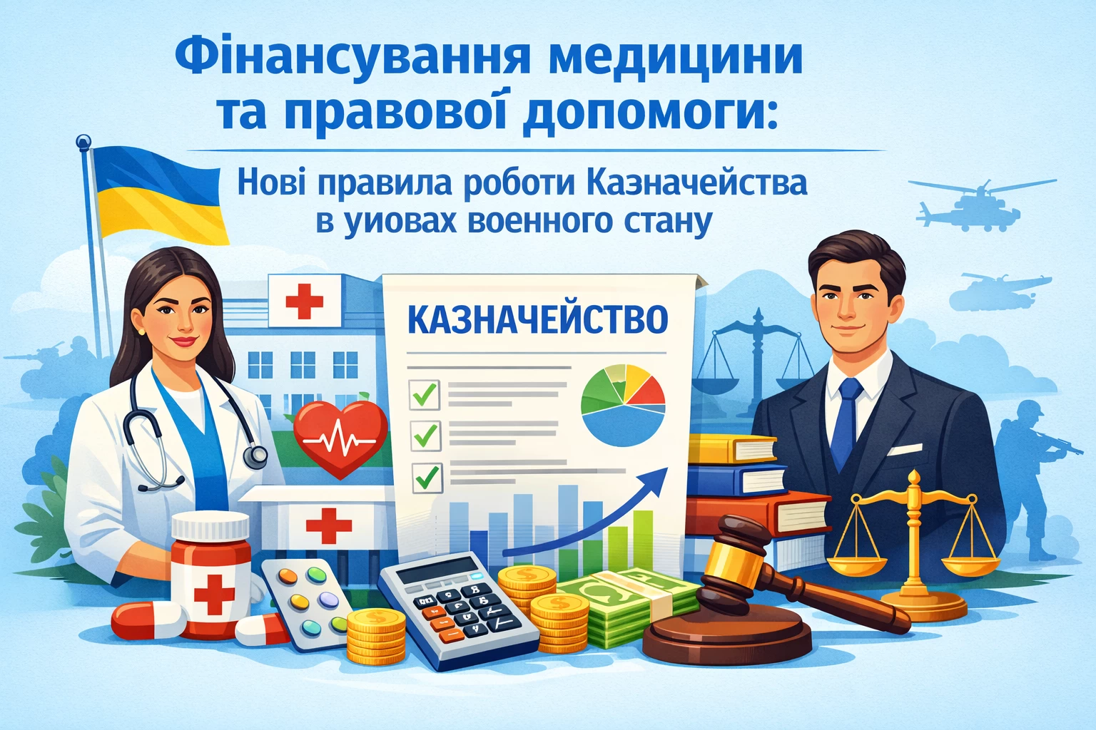 Безперебійне фінансування у сферах медицини та правничої допомоги: Уряд оновив правила роботи Казначейства в умовах воєнного стану