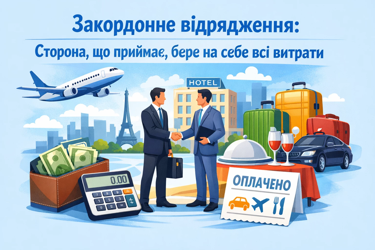 Закордонне відрядження: сторона, що приймає, бере на себе всі витрати