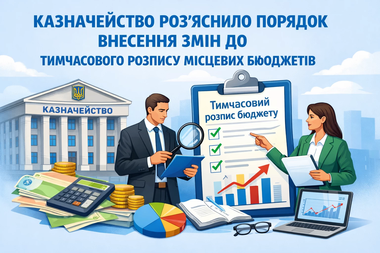 Казначейство роз’яснило порядок внесення змін до тимчасового розпису місцевих бюджетів