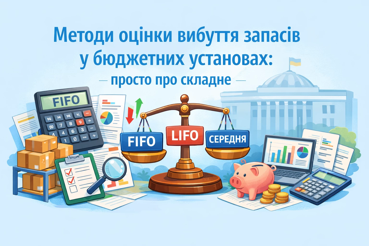Методи оцінки вибуття запасів у бюджетних установах: просто про складне