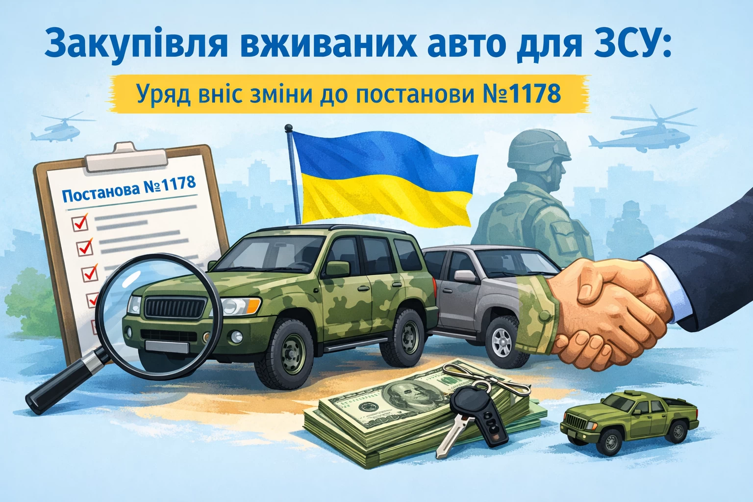Закупівля вживаних авто для ЗСУ: Уряд вніс зміни до постанови №1178