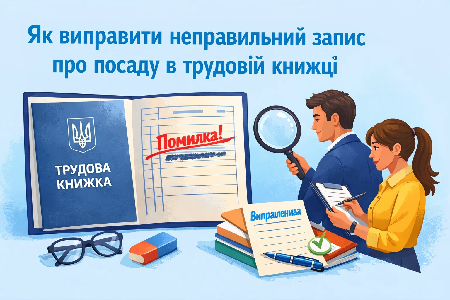 Як виправити неправильний запис про посаду в трудовій книжці