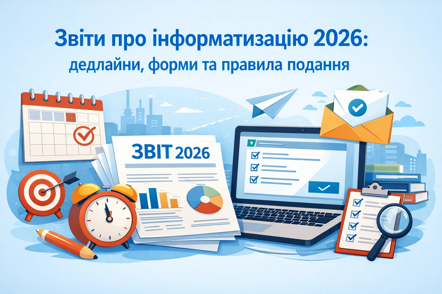 Звіти про інформатизацію 2026: дедлайни, форми та правила подання