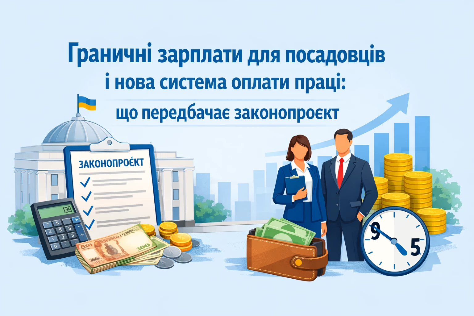 Граничні зарплати для посадовців і нова система оплати праці: що передбачає законопроєкт
