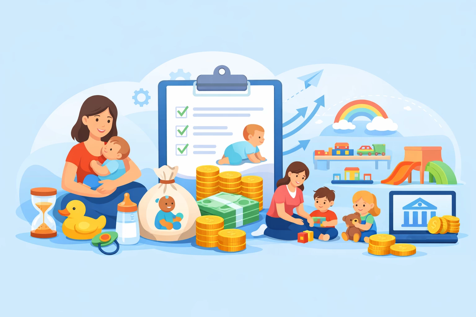 Порядок виплати нових “дитячих” допомог: допомога до 1 року та “єЯсла”