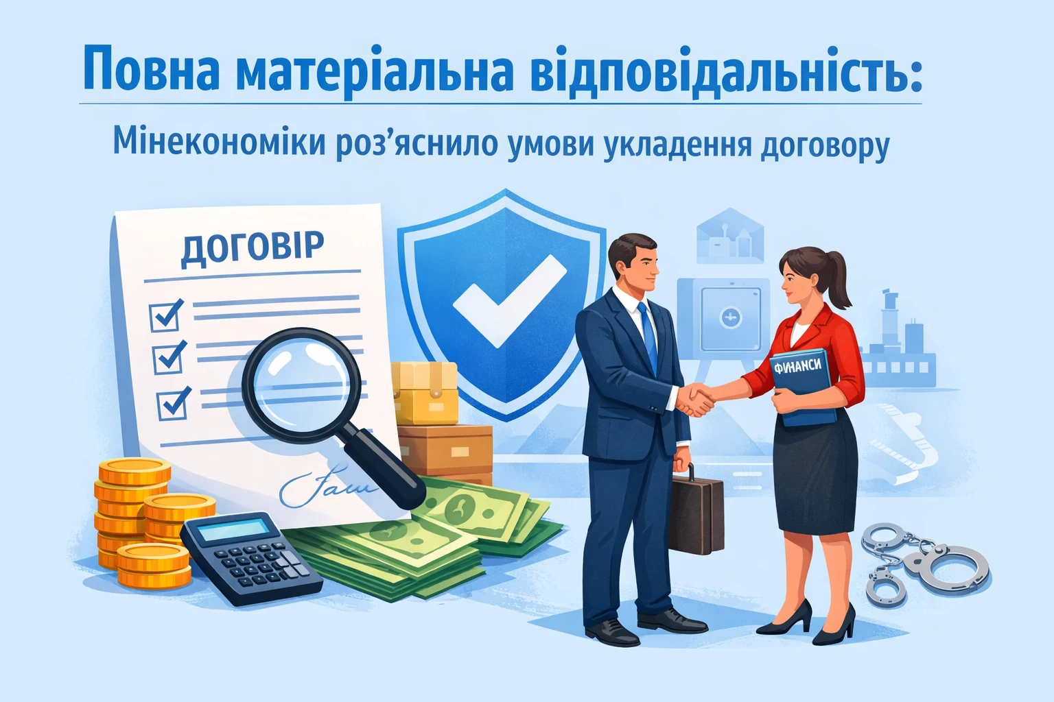 Повна матеріальна відповідальність: Мінекономіки роз’яснило умови укладення договору