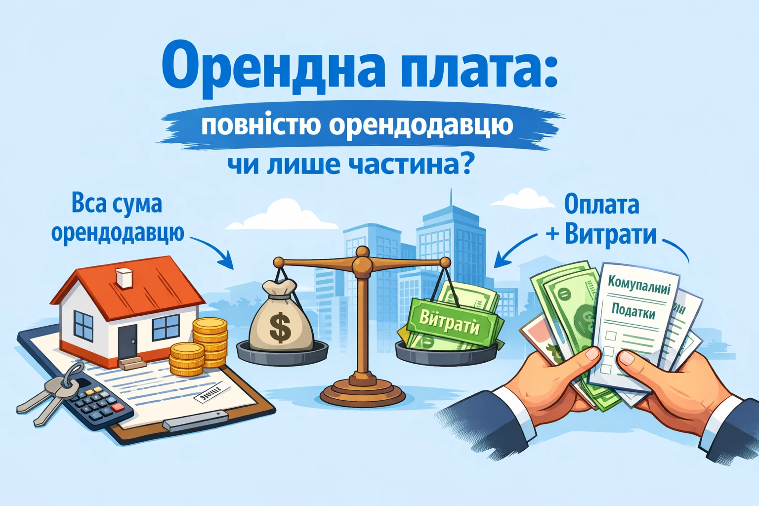Орендна плата: повністю орендодавцю чи лише частина?